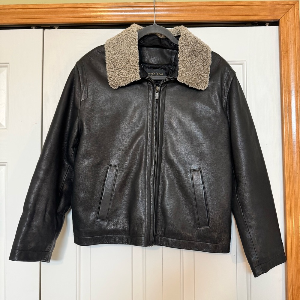 Golden Bear San Francisco Genuine Leather Jacket, Made in USA